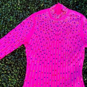 Pink Sequin Dress M